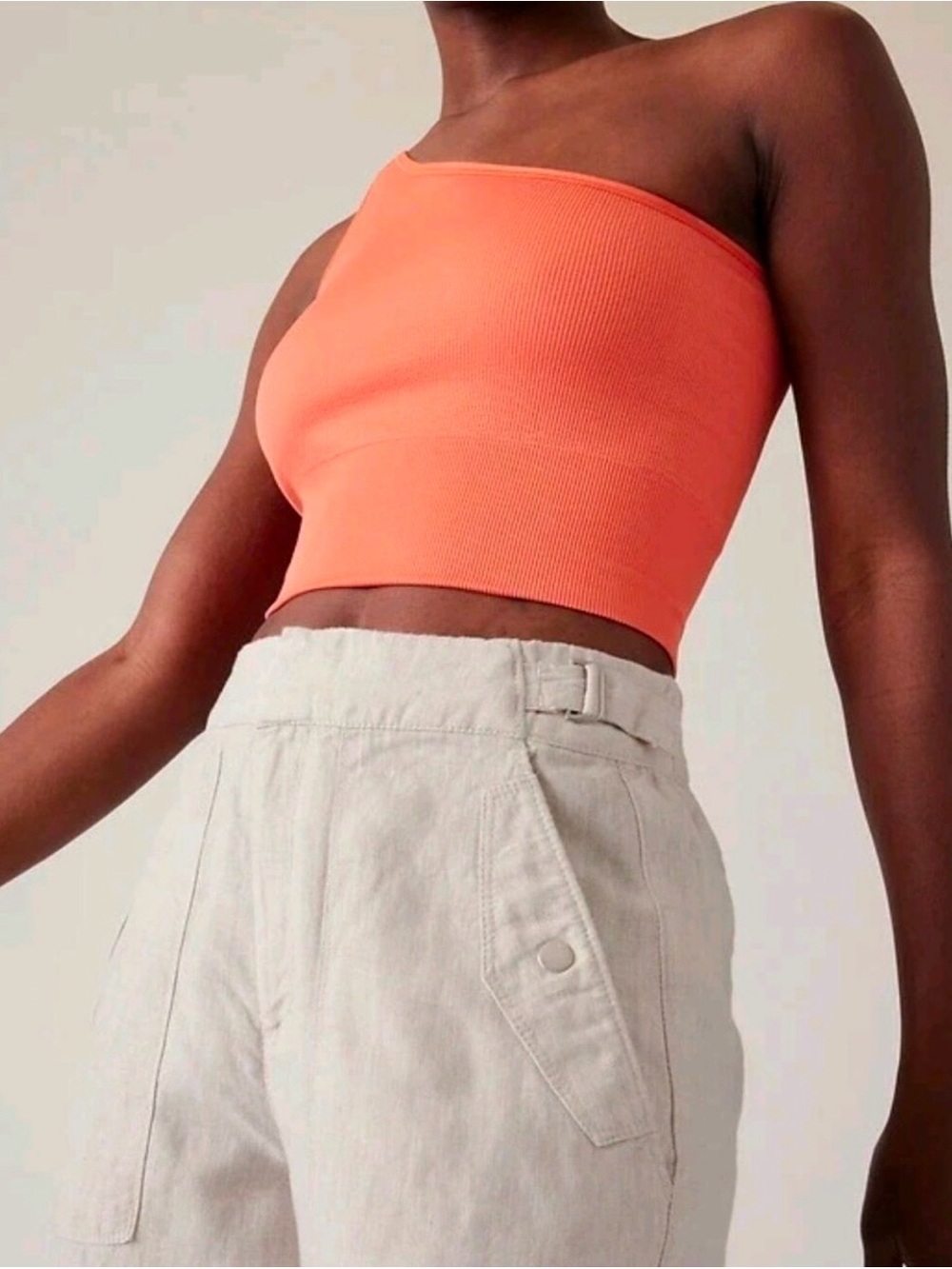 NWT Athleta Voyager Linen pants, 6, Off White natural beige tan sand - Picture 4 of 6